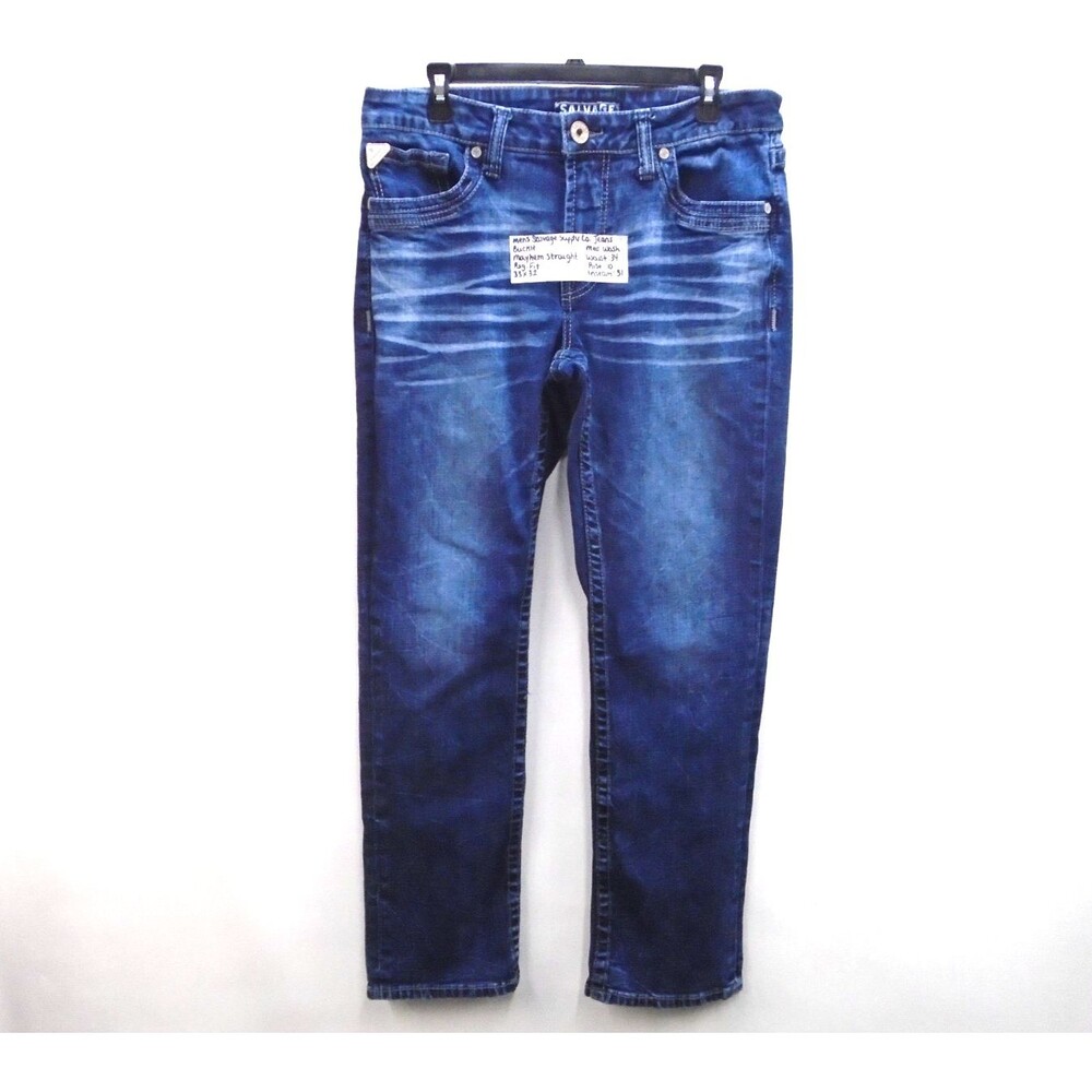 Buckle Salvage Mayham Regular fit Straight Jeans Men Size 33 (34x31)  Blue